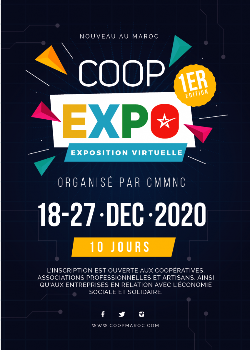 CMMNC organise la 1ere Edition de l'exposition virtuelle COOP EXPO